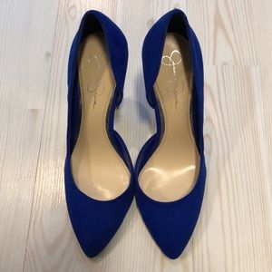 Royal blue heels